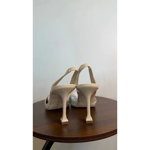 Marc Fisher Hadya Women’s Slingback Pump Ivory 9.5M Faux Leather $88.99 NWB - Picture 9 of 11